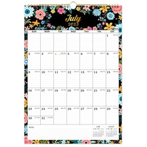 2023-2024 Wall Calendar - 18 Monthly Wall Calendar with Thick Paper, July 2023 - Dec 2024, 12" x 17", Large Blocks with Julian Dates, Twin-Wire Binding, Hanging Hook, Perfect for Home & Office Planning