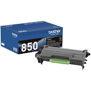 brother genuine high yield toner cartridge, tn850, replacement black toner, page yield up to 8, 000 pages, amazon dash replenishment cartridge