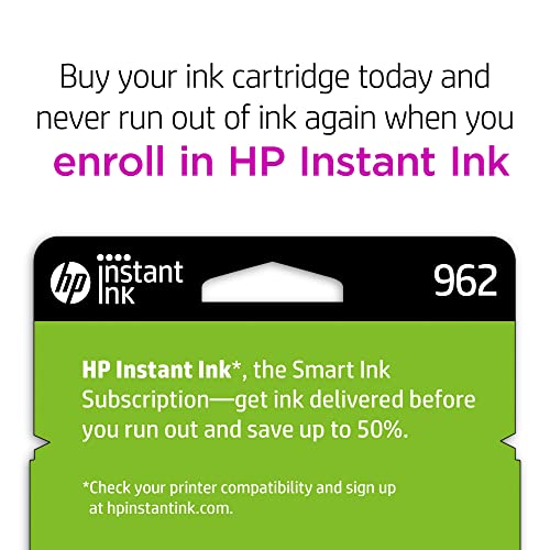Original HP 962 Black, Cyan, Magenta, Yellow Ink Cartridges (4-pack) | Works with HP OfficeJet 9010 Series, HP OfficeJet Pro 9010, 9020 Series | Eligible for Instant Ink | 3YQ25AN