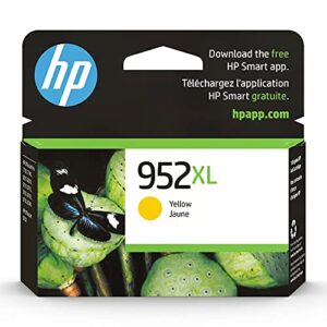 hp 952xl yellow high-yield ink cartridge | works with hp officejet 8702, hp officejet pro 7720, 7740, 8210, 8710, 8720, 8730, 8740 series | eligible for instant ink | l0s67an