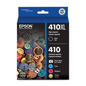 epson t410 claria premium – -ink high capacity black & standard color – -cartridge combo pack (t410xl-bcs) for select epson expression premium printers