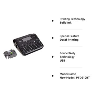 Brother P-Touch PT- D610BT Business Professional Connected Label Maker | Connect and Create via Bluetooth® on TZe Label Tapes up to ~1 inch