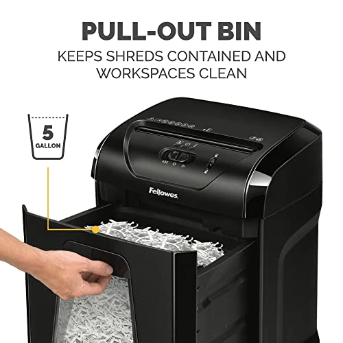 Fellowes 12C15 12 Sheet Cross-Cut Paper Shredder for Home and Office with Safety Lock