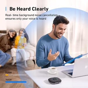 Anker PowerConf S3 Speakerphone with 6 Mics, Enhanced Voice Pickup, 24H Call Time, App Control, Bluetooth 5, USB C, Conference Speaker Compatible with Leading Platforms, Home Office