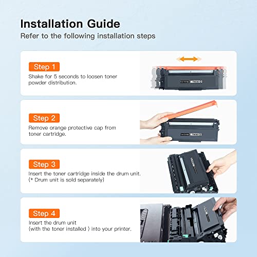 E-Z Ink (TM Compatible Toner Cartridge Replacement for Brother TN660 TN630 High Yield to use with HL-L2300D HL-L2380DW HL-L2320D DCP-L2540DW HL-L2340DW HL-L2360DW MFC-L2720DW Printer (Black, 4 Pack)