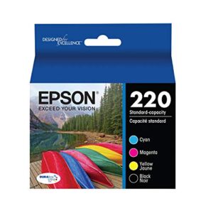 epson t220120-bcs durabrite ultra black & color combo pack standard capacity -cartridge -ink (wf-2760, wf-2750, wf-2660, wf-2650, wf-2630, xp-424, xp-420, xp-320),black and color combo pack