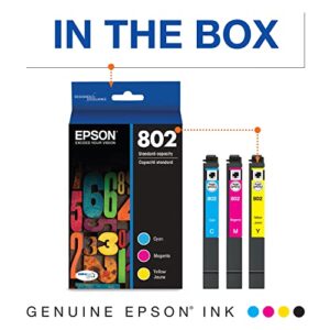 EPSON T802 DURABrite Ultra -Ink Standard Capacity Color Combo Pack (T802520-S) for select Epson WorkForce Pro Printers