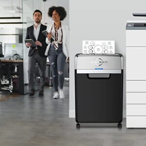 BONSEN Heavy Duty Paper Shredder, 24-Sheet Cross-Cut Shredder, 40-Min Continuous Running Time, Commercial Grade Shredder for Office, 9-Gallon Big Basket, 55dB Super Quiet, P-4 High Security (S3105)