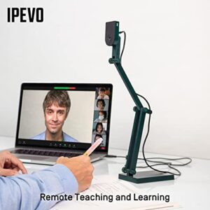 IPEVO V4K Ultra High Definition 8MP USB Document Camera — Mac OS, Windows, Chromebook Compatible for Live Demo, Web Conferencing, Distance Learning, Remote Teaching
