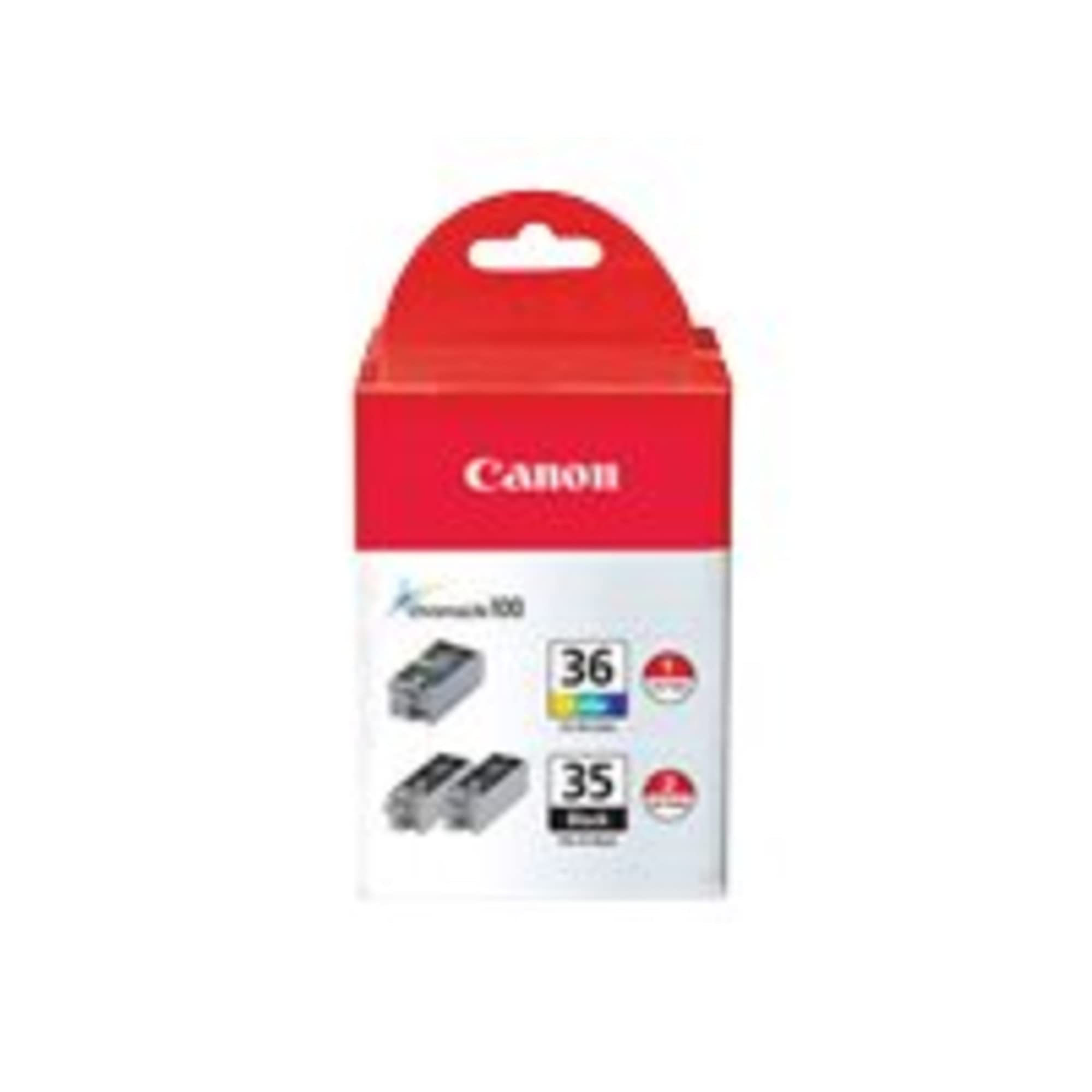 Canon PGI-35/CLI-36 2 Black and 1 Color Value Pack Compatible to iP100, iP110