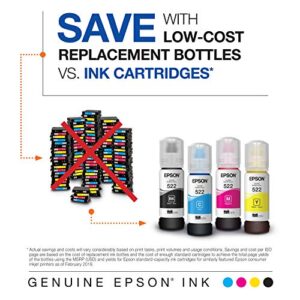 EPSON T522 EcoTank Ink Ultra-high Capacity Bottle Black (T522120-S) for select Epson EcoTank Printers