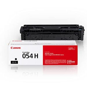 canon genuine toner, cartridge 054 black, high capacity (3028c001) 1 pack, for canon color imageclass mf641cdw, mf642cdw, mf644cdw, lbp622cdw laser printer, black high capacity
