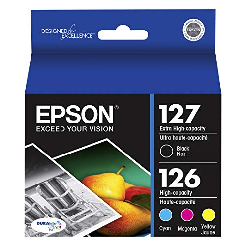 Epson T127120-BCS DURABrite Ultra Black & Color Combo Pack Extra High Capacity - -Cartridge - -Ink