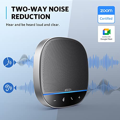 Anker PowerConf S500 Speakerphone with Zoom Rooms and Google Meet Certifications, USB-C Speaker, Bluetooth Speakerphone for Conference Room, Conference Microphone with Premium Voice Pickup
