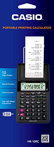 Casio HR-10RC Printing Calculator 1.7" x 4" x 8.2"