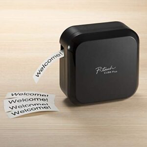 Brother P-touch CUBE Plus PT-P710BT Versatile Label Maker with Bluetooth Wireless Technology