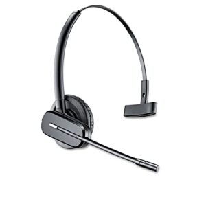 plantronics – cs540 wireless dect headset (poly) – single ear (mono) convertible (3 wearing styles) – connects to desk phone – noise canceling microphone