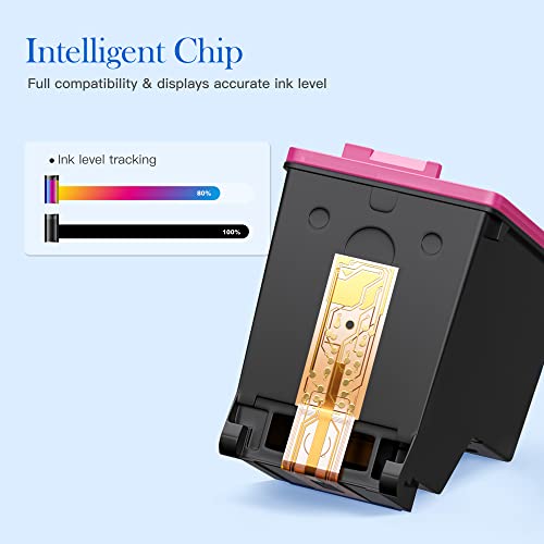 Valuetoner Remanufactured Ink Cartridges Replacement for HP 65XL Ink Cartridge Combo Pack 65 XL for Envy 5055 5052 5058 DeskJet 3755 2655 3720 3722 3723 3752 3758 2652 2624(1 Black, 1 Color)