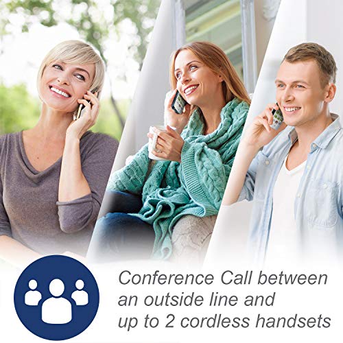 VTech CS6719-2 2-Handset Expandable Cordless Phone with Caller ID/Call Waiting, Handset Intercom & Backlit Display/Keypad, Silver