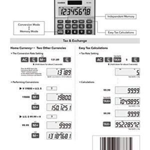 Casio MS-80B Standard Function Desktop Calculator,Black 147D×103W×28.8H mm