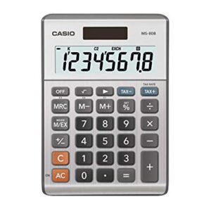 Casio MS-80B Standard Function Desktop Calculator,Black 147D×103W×28.8H mm