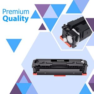 inkalfa 414A Toner Cartridges 4 Pack (with Chip) Compatible Replacement for HP 414A 414X W2020A W2020X Work for HP Color Pro MFP M479fdw M479fdn M454dw M454dn M479 M454 Printer Toner