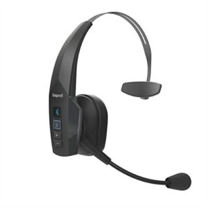 blueparrott b350-xt noise cancelling bluetooth headset – updated design with industry leading sound and improved comfort, hands-free headset with expanded wireless range and ip54-rated protection