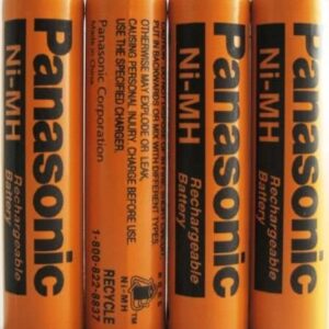 New 4 Pack Panasonic NiMH AAA Rechargeable Battery for Cordless Phones