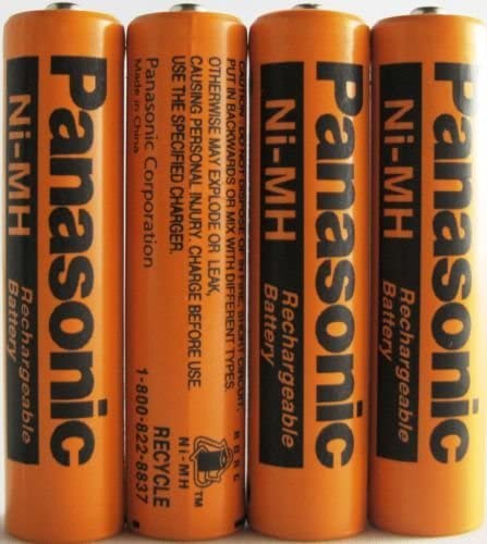 New 4 Pack Panasonic NiMH AAA Rechargeable Battery for Cordless Phones