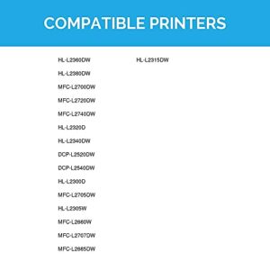 LD Compatible Toner Cartridge Replacement for Brother TN660 TN-660 TN 660 TN630 High Yield use in HL-L2380DW HL-L2300D DCP-L2540DW L2540DW MFC-L2700DW MFC-L2685DW MFCL2700DW (Black, 2-Pack)