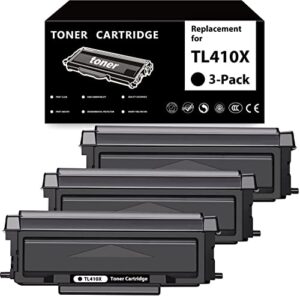 euvivi compatible tl-410x toner cartridge replacement for pantum tl-410x tl-410h tl-410 for m7102dw p3012dw m6800fdw m7200fdw m7100dw m6802fdw m7102dn m7202fdw (3-plack)