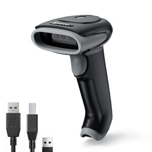 Eyoyo Barcode Scanner, 2500mAh Wireless Barcode Scanner for Inventory, Cordless Vibration Bluetooth Barcode Scanner, Handheld 2D Barcode Scanner Qr Code Scanner for Phone Laptop Tablet and Computer