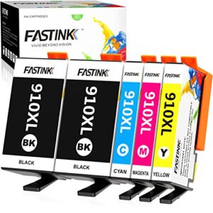 fastink compatible with hp 910xl 910 xl ink cartridges for 8025e 8025 8020 8035e 8035 8022 8028 (not for *e printer with hp+ service), 5pack