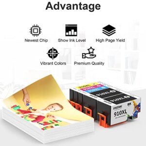 FASTINK Compatible with HP 910XL 910 XL Ink Cartridges for 8025e 8025 8020 8035e 8035 8022 8028 (Not for *e Printer with HP+ Service), 5Pack