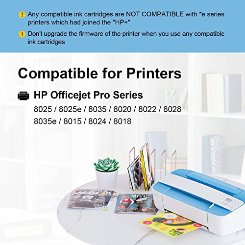 FASTINK Compatible with HP 910XL 910 XL Ink Cartridges for 8025e 8025 8020 8035e 8035 8022 8028 (Not for *e Printer with HP+ Service), 5Pack