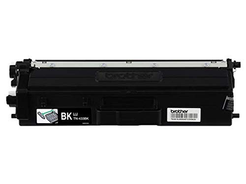 Brother Genuine TN433BK 2-Pack High Yield Black Toner Cartridge with Approximately 4,500 Page Yield/Cartridge