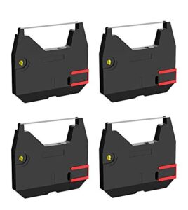 bigger replacement for brother 1030 correctable ribbon used with brother all ax, gx, ml, sx, wpt, zx series and models, 4 pack, black