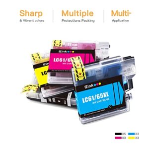 E-Z Ink (TM) Compatible Ink Cartridge Replacement for Brother LC-61 LC61BK LC61C LC61M LC61Y to use with MFC-490CW MFC-495CW MFC-6490CW MFC-6890CDW (5 Black, 3 Cyan, 3 Magenta, 3 Yellow) 14 Pack