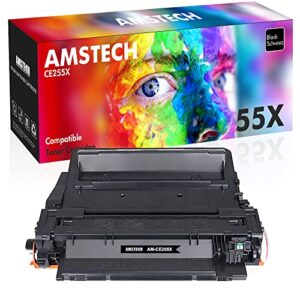 55x ce255x toner cartridge replacement for hp 55x ce255x 55a ce255a toner cartridge for hp enterprise p3015 p3015d p3015dn p3015x p3011 p3016 mfp m521 m525 printer (black, 1-pack, high yield)