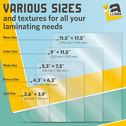 Thermal Laminating Pouches, 9 x 11.5 Inches, 3 Mil Thick, 30 Pack, Suited for Letter Size Laminating Sheets 8.5 x 11