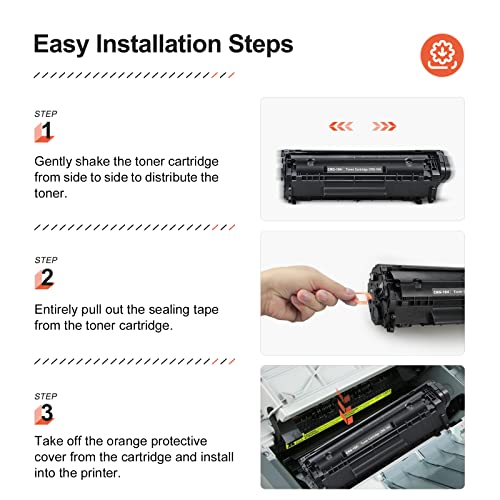 V4INK 4-Pack Compatible Toner Cartridge Replacement for Canon 104 CRG-104 FX-9 FX-10 Toner Cartridge Ink for use in Canon Imageclass D420 D450 D480 MF4150 MF4350D MF4270 MF4370DN MF4380DN Printer