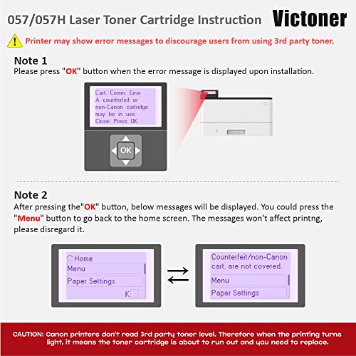 057 057H CRG-057 Black Toner Cartridge 3009C001 1-Pack Replacement for Canon 057 Toner Cartridge for Canon imageCLASS MF445dw MF448dw MF449dw LBP226dw LBP227dw MF440 MF445 LBP220 Series Printer Ink