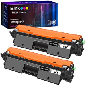 e-z ink (tm) compatible toner cartridge replacement for hp 94x cf294x high yield 94a cf294a compatible with laserjet m118dw, m148dw, m148fdw, m149fdw, m118, m148 printer (high yield, black, 2 pack)