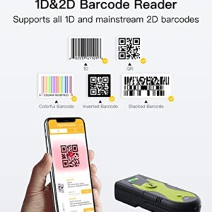 Inateck Bluetooth Scanner 2D Barcode Scanner 2.4Ghz USB Adapter, Screen Scanning, Exclusive Shortcuts, BCST-42