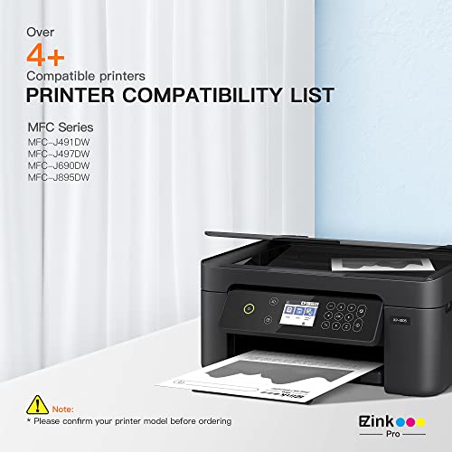 E-Z Ink Pro LC3013BK LC3011BK Compatible Ink Cartridge Replacement for Brother LC3013 LC3011 LC-3013 Compatible with MFC-J491DW MFC-J497DW MFC-J895DW MFC-J690DW (2 Black)