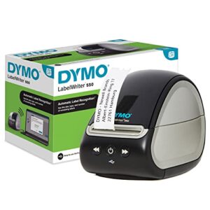 dymo labelwriter 550 label printer | labelmaker with direct thermal printing | automatic label recognition | prints address labels, shipping labels, barcode labels and more | eu plug