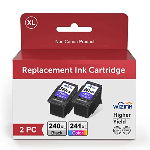 PG-240XL/CL-241XL Ink Cartridges 240 and 241 for Cannon Printer Ink 240 241 XL Black Color for Canon 240XL 241XL Combo Pack for MG3600, MG3620 TS5120 MX472 MG4120 MX392 MG2220 MG3220 MG4220