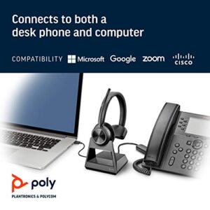 Plantronics Poly Savi 7310 Ultra-Secure Wireless DECT Headset System