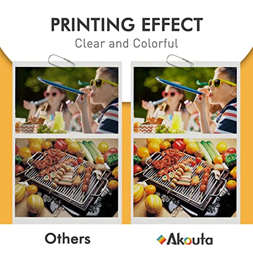 Akouta 67 XL Ink Cartridge Remanufactured Replacement for HP Ink Cartridge 67 XL Used in Envy Pro 6452 6455 6458 DeskJet 1255 2732 2752 2755 DeskJet Plus 4140 4152 Printer (2 Black 1 Tri-Color)