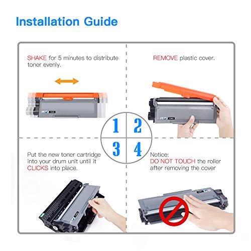 LxTek Compatible Toner Cartridge & Drum Unit Replacements for Brother TN660 TN630 TN-660 DR630 High Yield to use with HL-L2300D HL-L2320D HL-L2340DW HL-L2360DW(2 Toner Cartridges, 1 Drum Unit, 3 Pack)